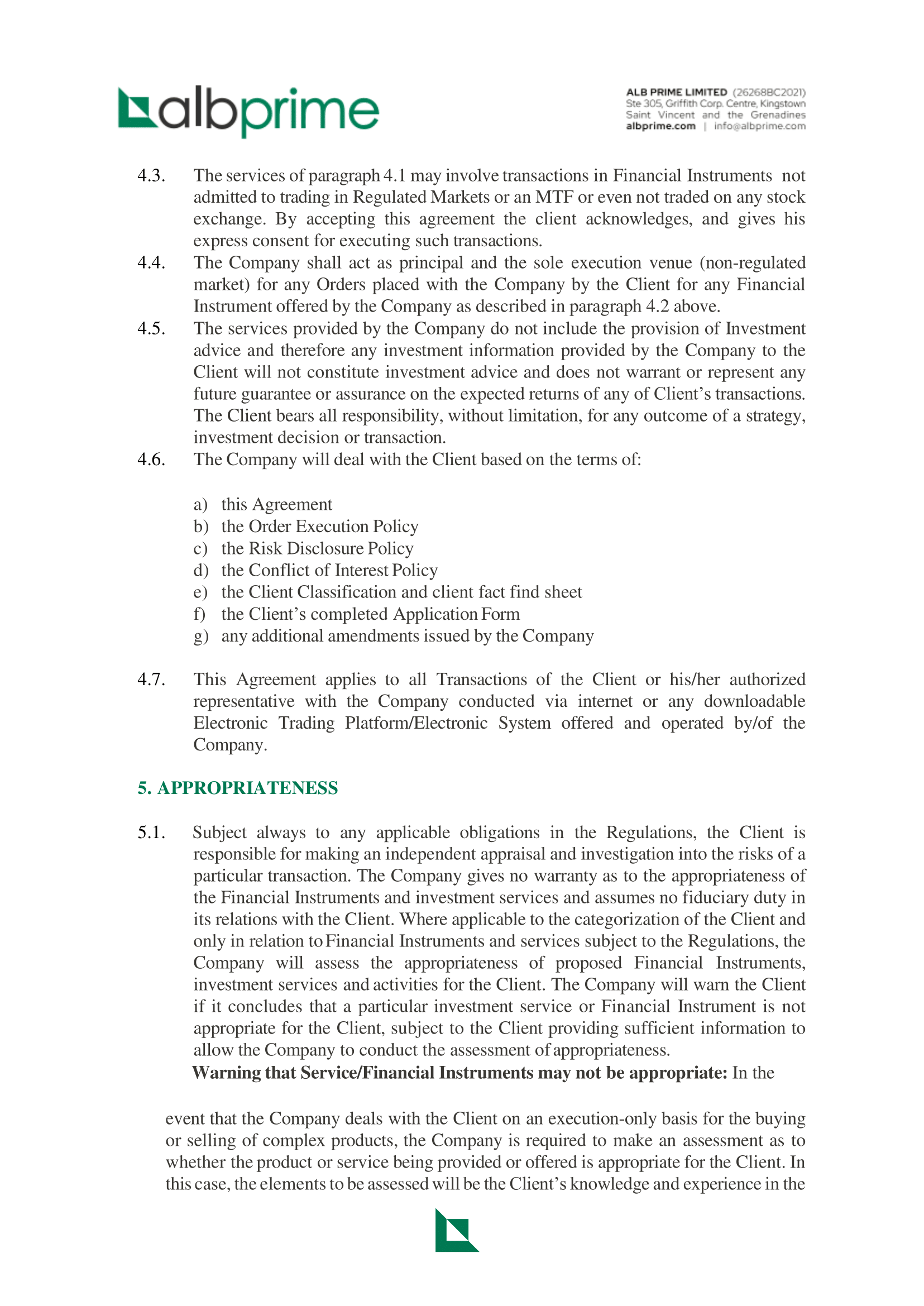 terms
