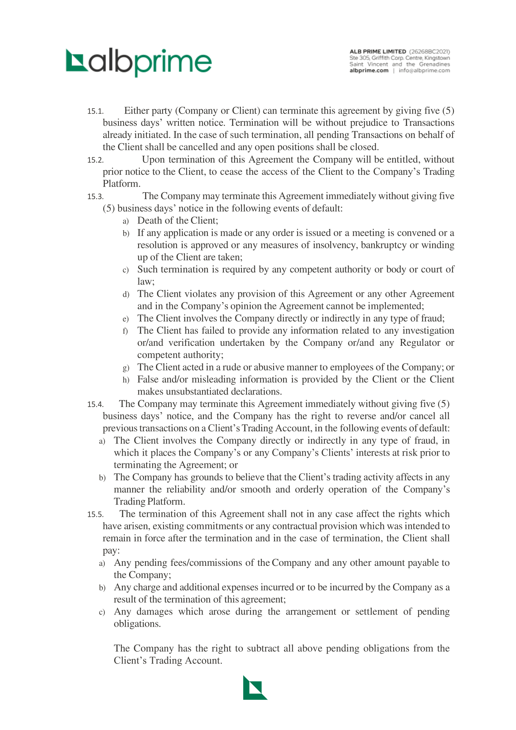 terms